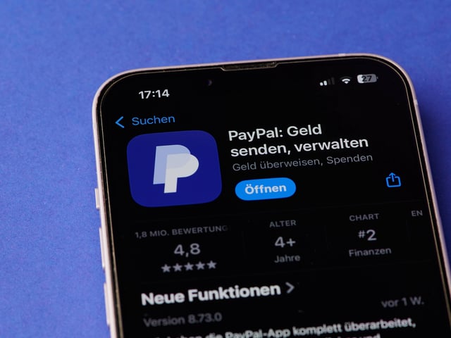 Derzeit werden 15,8 Millionen Zugänge von Paypal-Kunden zum Kauf angeboten. (Symbolbild)