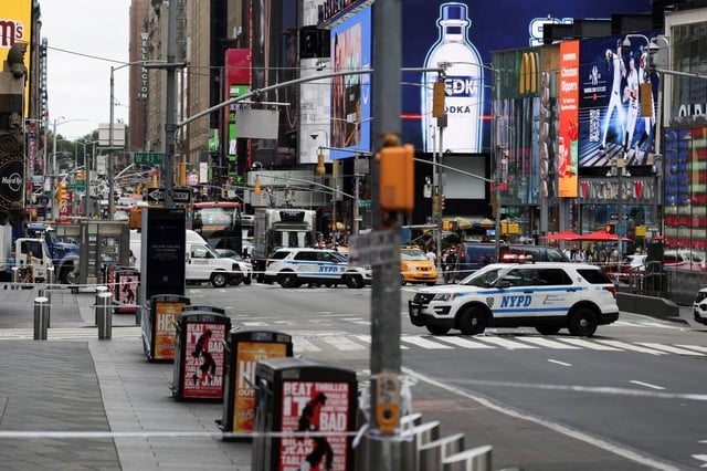 Evacuación en Times Square por amenaza de bomba: la Policía halló un paquete sospechoso. (Gentileza)