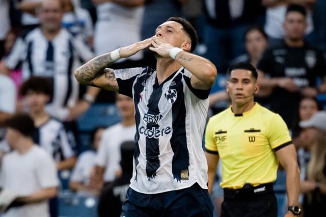 Lucas Ocampos anotó doblete para el Monterrey. (Foto: @Rayados)