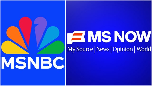 The MSNBC logo and MS NOW