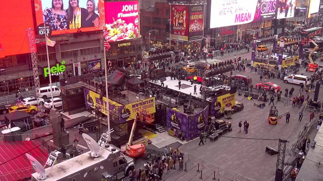 Police evacuated an NYPD substation and shut parts of Times Square after finding a suspicious device
