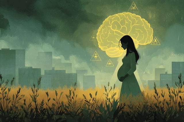 They had measurable quantities of CPF in their umbilical cord blood and were assessed by brain imaging and behavioral tests between the ages of 6 and 14 years. Credit: Neuroscience News