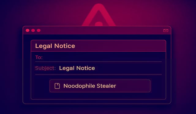 Phishing Scam with Fake Copyright Notices Drops Noodlophile Stealer