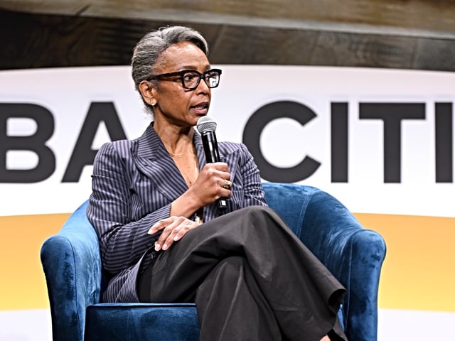 NEW YORK, NEW YORK - APRIL 28: Robin Givhan speaks at the Global Citizen NOW Summit at The Glasshouse on April 28, 2023 in New York City. (Photo by Noam Galai/Getty Images for Global Citizen)