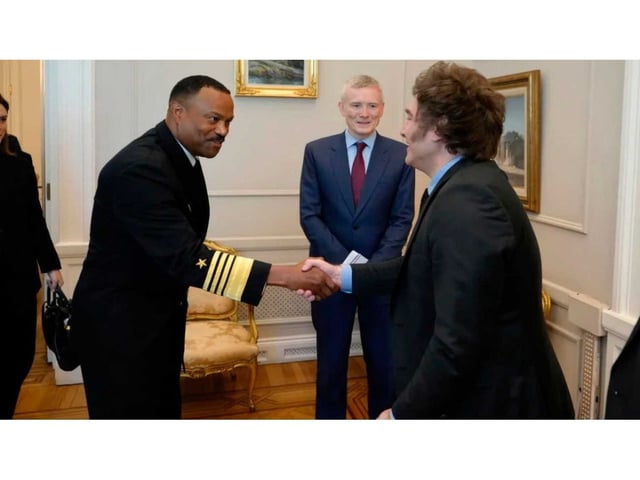 A fines de abril pasado, Alvin Holsey fue recibido por Javier  Milei en Casa Rosada.