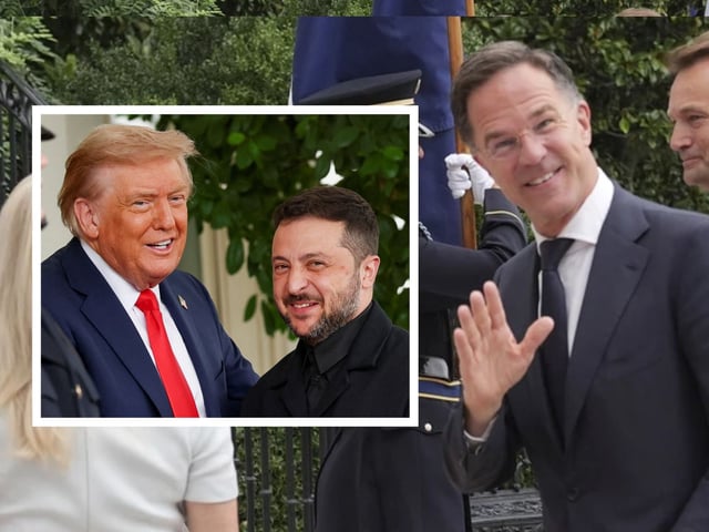 Trump pide a Zelenski usar traje en su reunión y él le cumple; líderes europeos llegan a la Casa Blanca. | Crédito: AP/REUTERS