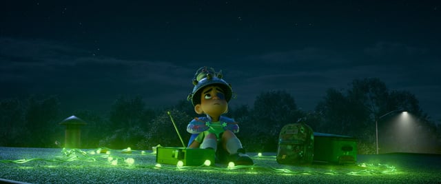 Elio (voice of Yonas Kibreab) longs to be abducted by aliens in Pixar's "Elio."