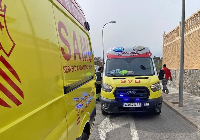 Ambulancias del SAMU y SVB en Alicante