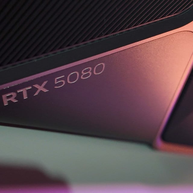 Nvidia RTX 5080 Founders Edition graphics card from different angles