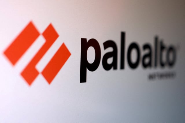 A Palo Alto Networks logo is seen in this illustration taken August 18, 2025. REUTERS/Dado Ruvic/Illustration