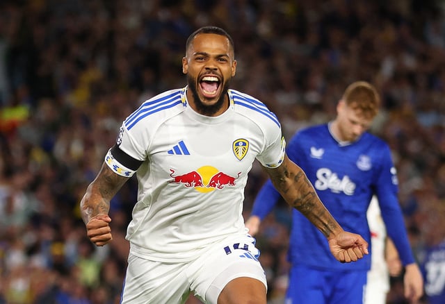 Soccer Football - Premier League - Leeds United v Everton - Elland Road, Leeds, Britain - August 18, 2025 Leeds United's Lukas Nmecha celebrates scoring their first goal Action Images via Reuters/Craig Brough
