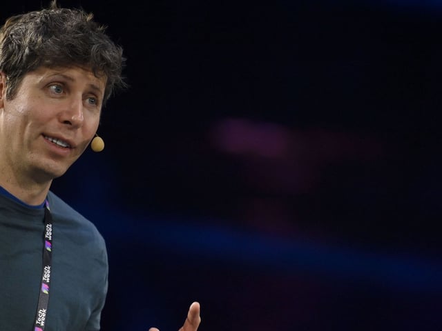 Sam Altman Co-founder and CEO of OpenAI speaks during the Italian Tech Week 2024