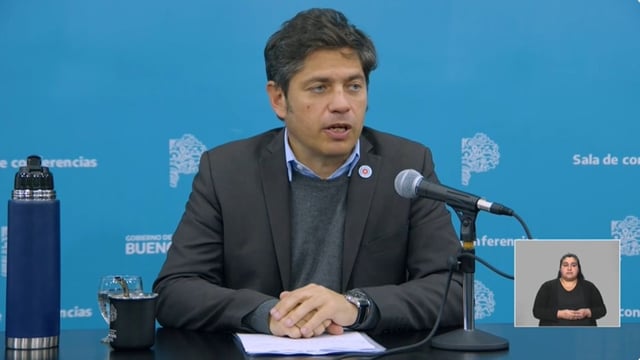 Axel Kicillof anunció un proyecto para reactivar la obra pública.