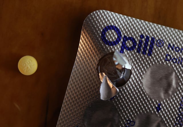 SAN ANSELMO, CALIFORNIA - MARCH 22: In this photo illustration, a package of Opill is displayed on March 22, 2024 in San Anselmo, California. Online sales of Opill, the first daily birth control approved for sale without a prescription in the U.S., began earlier this week and will soon be available for over-the-counter purchases at major pharmacy retailers. (Photo Illustration by Justin Sullivan/Getty Images)