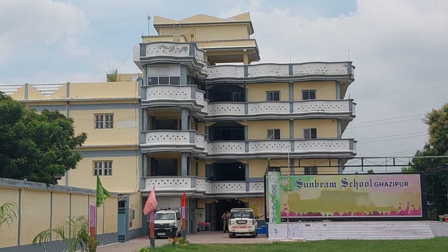 The school in UP’s Ghazipur where the alleged stabbing took place on Monday (HT)