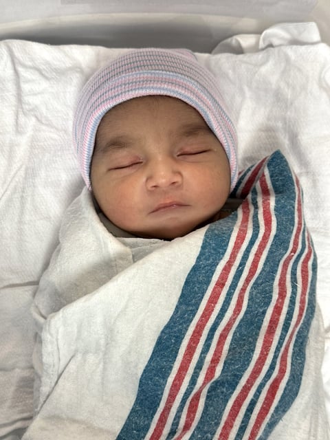 Arham Islam, newborn son of Detective First Grade Didarul Islam and his wife, Jamila Islam.