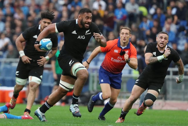 Rugby Union - Italy v New Zealand - Stadio Olimpico, Rome, Italy - November 24, 2018  New Zealand's Patrick Tuipulotu in action    REUTERS/Alessandro Bianchi/File Photo