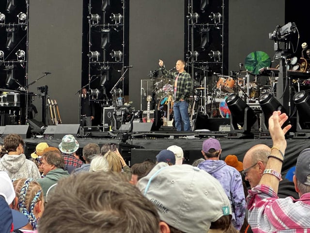 Mayor Daniel Lurie introduces the Grateful Dead 60th annniversary celebration at Golden Gate Park in San Francisco on Aug. 2, 2025. Concerts by Dead &amp; Company, Outside Lands and Zach Bryan brought 450,000 visitors and $150M to S.F. — but not without complaints from neighbors.