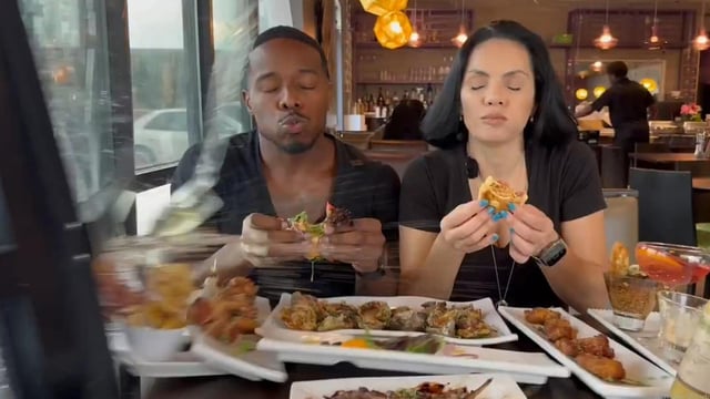 During a food review, YouTubers NinaUnrated and Patrick Blackwood are injured when a car crashes into the restaurant, leaving them grateful for their survival.