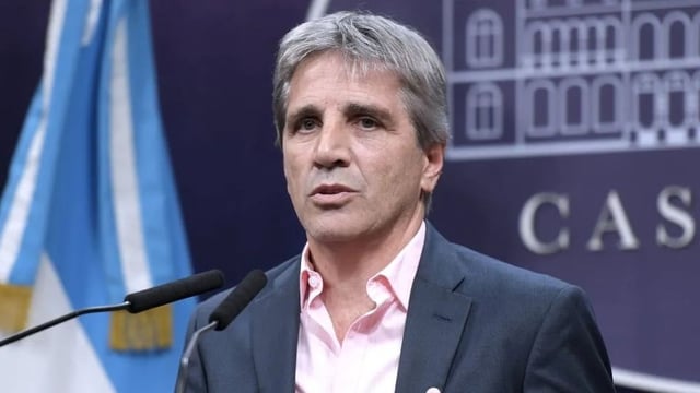 El ministro de Economía, Luis Caputo. 