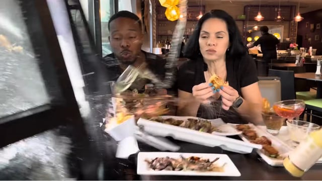 Food influencers hit by car