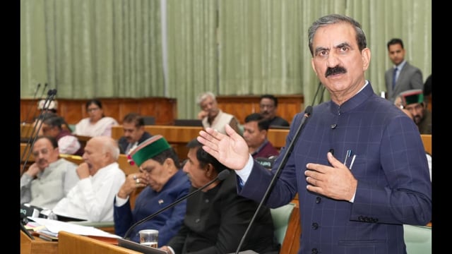 The Sukhvinder Singh Sukhu-led Congress government and main opposition party – Bharatiya Janata Party (BJP) traded barbs over relief measures, compensation, and the government’s handling of post-disaster challenges on day one of the monsoon session that commenced on Monday. (HT Photo)