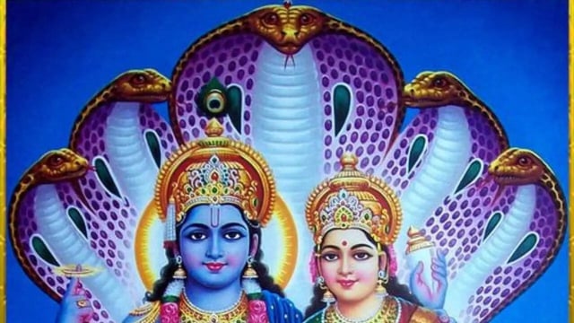 Lord Vishnu and Goddess Lakshmi