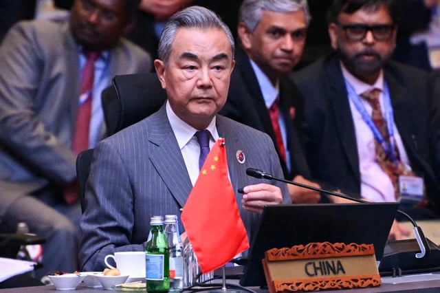 China's Foreign Minister Wang Yi attends the 15th East Asia Summit Foreign Ministers’ meeting during the 58th Association of Southeast Asian Nations (ASEAN) Foreign Ministers’ meeting and related meetings at the Convention Centre in Kuala Lumpur on July 11, 2025.     MANDEL NGAN/Pool via REUTERS/File Photo