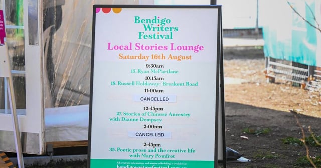 Despite widespread protests, more than 60 per cent of scheduled Bendigo Writers Festival events went ahead as planned. Picture by Darren Howe