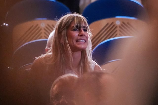 Archivo - La mujer del presidente del Gobierno, Begoña Gómez, durante la entrega del Premio Donostia a Pedro Almodóvar, en el Festival de Cine de San Sebastián, a 26 de septiembre de 2024.