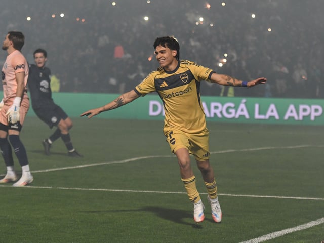 El Changuito Zeballos se reencontró con el gol en Mendoza.
Foto Ramiro Gómez