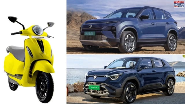 Tata Harrier EV Maruti Suzuki Grand Vitara Bajaj Chetak