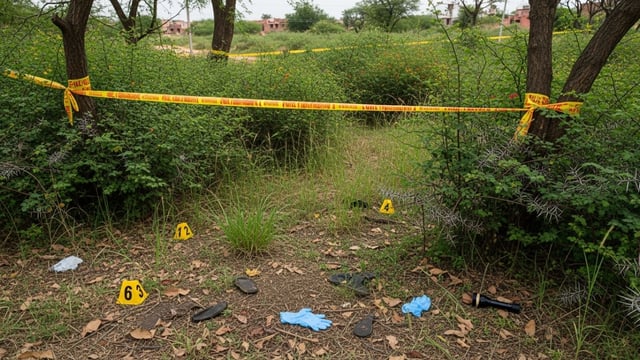 crime scene bushes ai