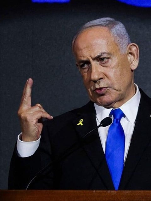 Israel Prime Minister Benjamin Netanyahu has slammed Anthony Albanese as a "weak leader". AFP/NewsWire