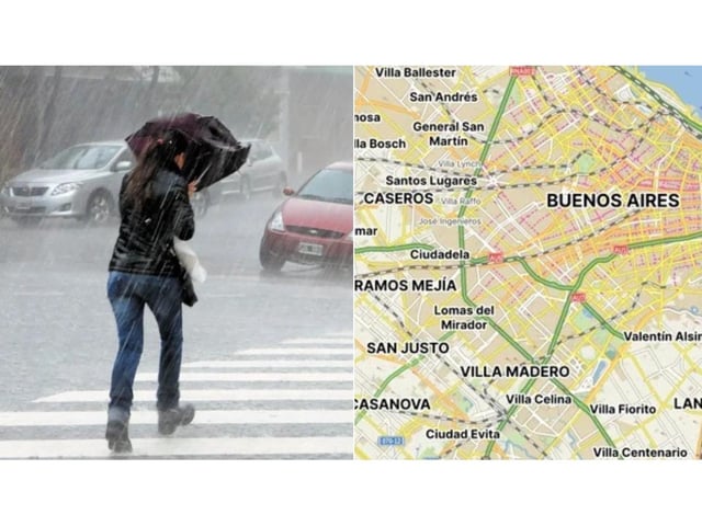 Mapa en vivo de las lluvias, con alerta naranja: a qué hora serán las tormentas más fuertes.