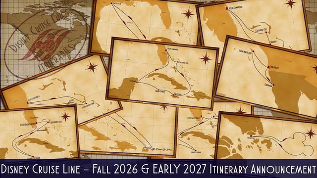 DCL Itinerary Release Fall 2026 Early 2027