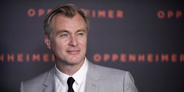 closeup of Christopher Nolan