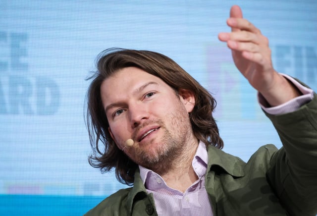 10 May 2023, Hamburg: Valentin Stalf, CEO and co-founder of N26, speaking at Finance Forward 23 (FFWD23) as part of the Online Marketing Rockstars OMR digital trade show in the exhibition halls. Photo: Christian Charisius/dpa (Photo by Christian Charisius/picture alliance via Getty Images)