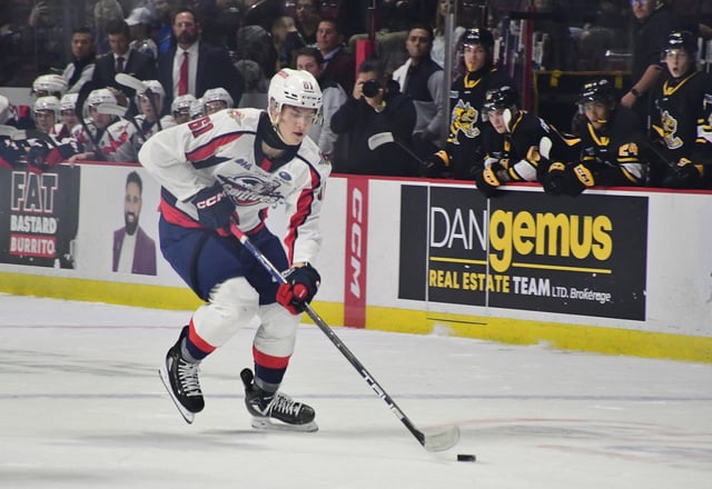 Windsor Spitfires' forward Ethan Belchetz (David Jewell / The Hockey Writers)