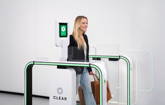 CLEAR eGates match a traveler’s facial image with their identity document and boarding pass. (CLEAR Photo)