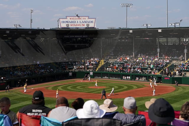 A general view during the Little League World Series Championship Game between the Asia-Pacific Region team from Taoyuan Ciy, Chinese Taipei and the Southeast Region team from Lake Mary, Florida at Howard J. Lamade Stadium on August 25, 2024 in South Williamsport, Pennsylvania.