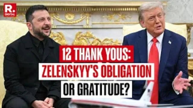 Zelenskyy Showers Trump with 12 Thank Yous | Image: Republic 