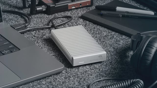OWC Express 1M2 80G holds up to 8TB, or put in your own NVMe M.2 SSD.