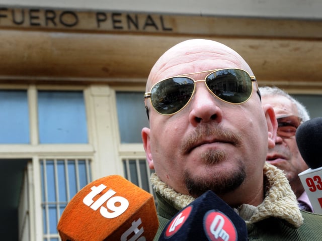 El remisero Marcelo Tagliaferro, en 2014. 