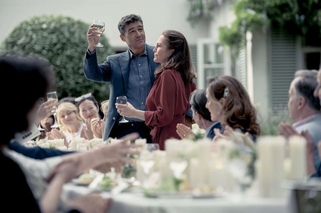 Kyle Chandler as Paul and Diane Lane as Ellen in Anniversary. Photo Credit: Owen Behan