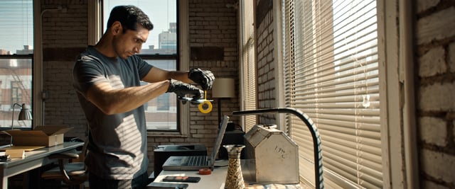 Riz Ahmed in “Relay.”