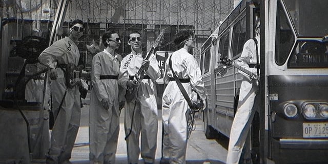 A still from the Netflix Original documentary, "Devo."