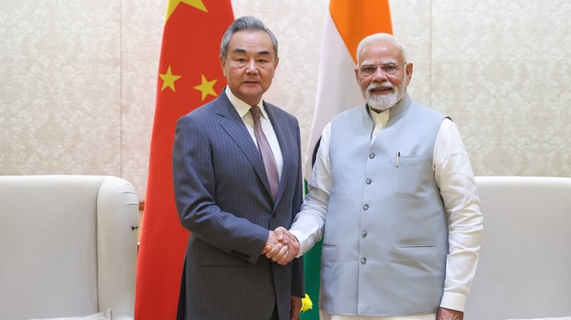 PM Modi Meets Chinese Foreign Minister Wang Yi, Confirms Visit To China For SCO Summit | Image: X