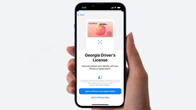 Georgia got on board with Apple's digital ID initiative.