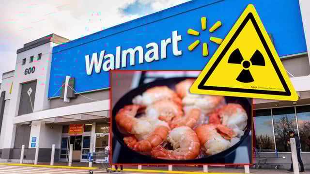 FDA alerta sobre camarones congelados de Walmart por posible contaminación radioactiva. Foto ilustrativa